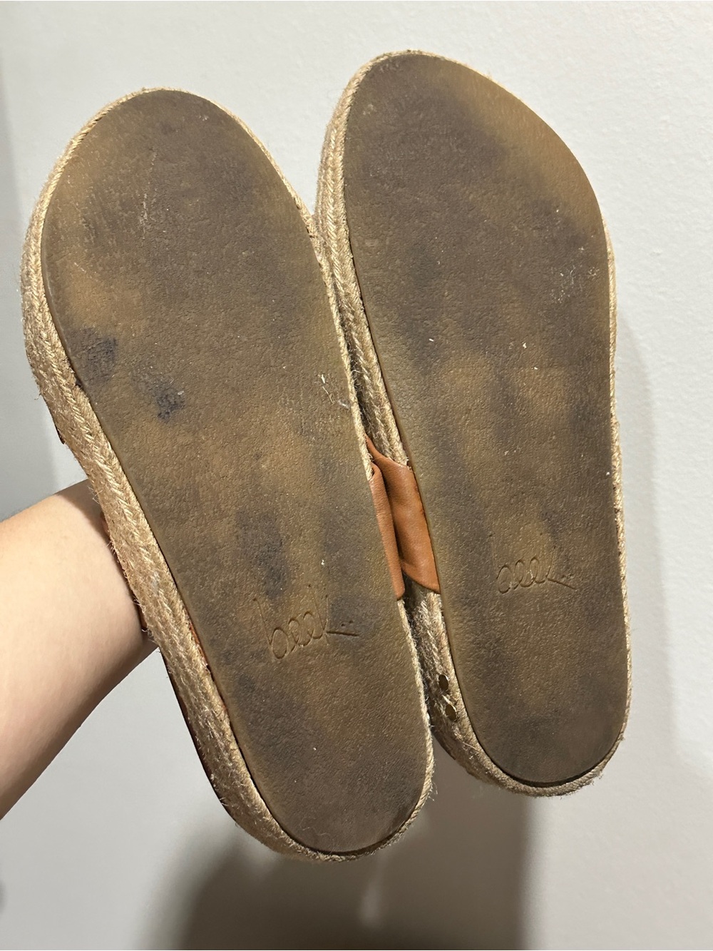 Beek Twinspot Platform Sandal Tan Leather Slide - Picture 11 of 11
